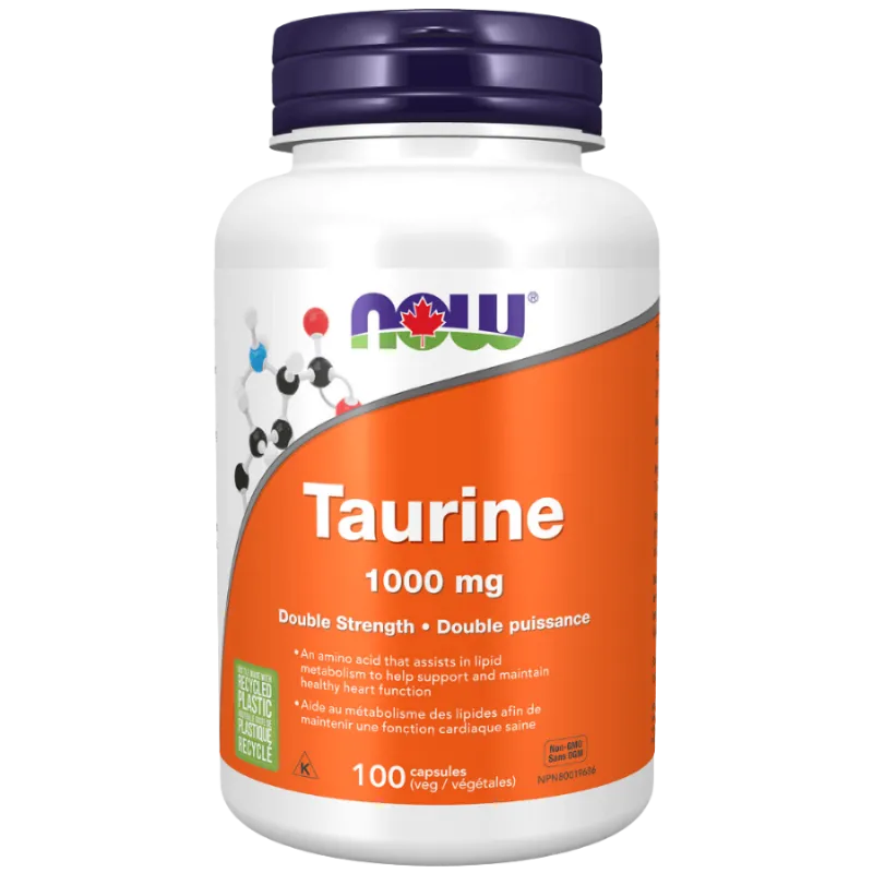 NOW Foods Taurine 1000 mg, 100 Capsules | Unbeatable Prices, Daily Deals | VITASHOP