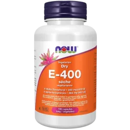 Végétarien Sec E-400 UI, 100 Capsules Végétales | Safest & Easiest Shopping Vitamins Online | VITASHOP