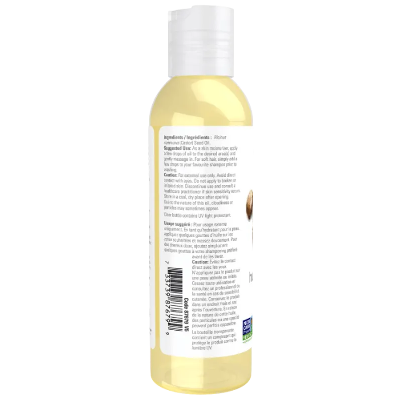 NOW Foods Castor Oil, 118 mL | Unbeatable Prices, Daily Deals | VITASHOP