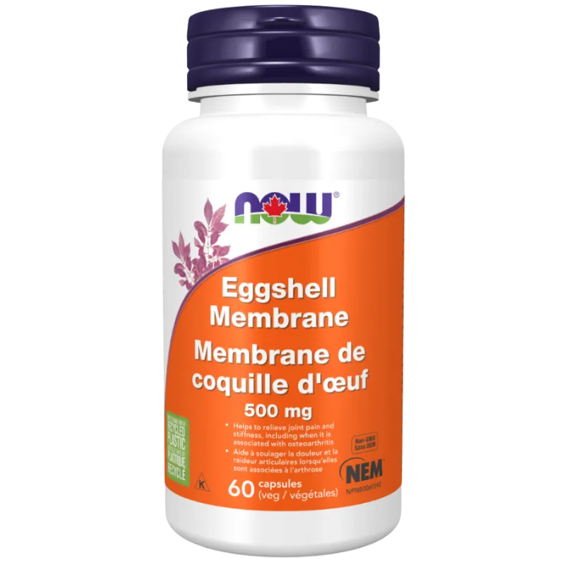 NOW Foods 나우 푸드 Eggshell Membrane NEM 500mg, 식물성 캡슐 60정 | 매일 업데이트되는 특가 상품 | VITASHOP