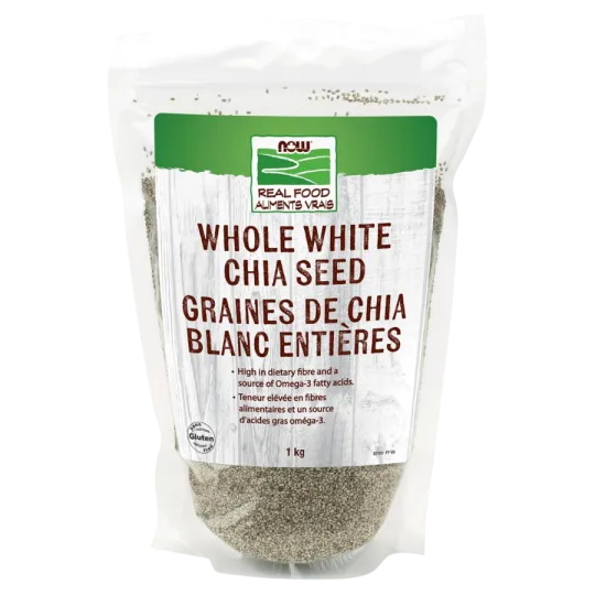 NOW Foods Whole White Chia Seed, 1 kg | Unbeatable Prices, Daily Deals | VITASHOP