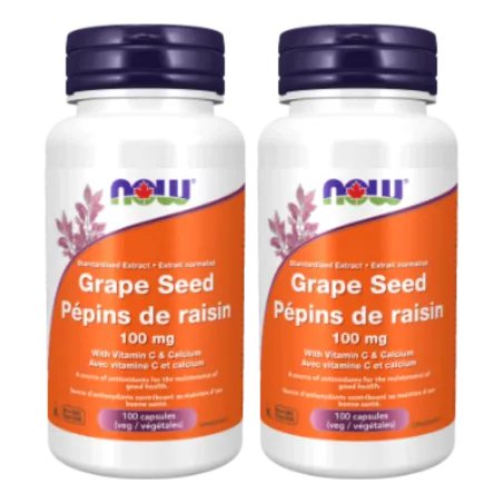 NOW Foods Grape Seed Extract 100 mg, 100 Veg Capsules | Unbeatable Prices, Daily Deals | VITASHOP