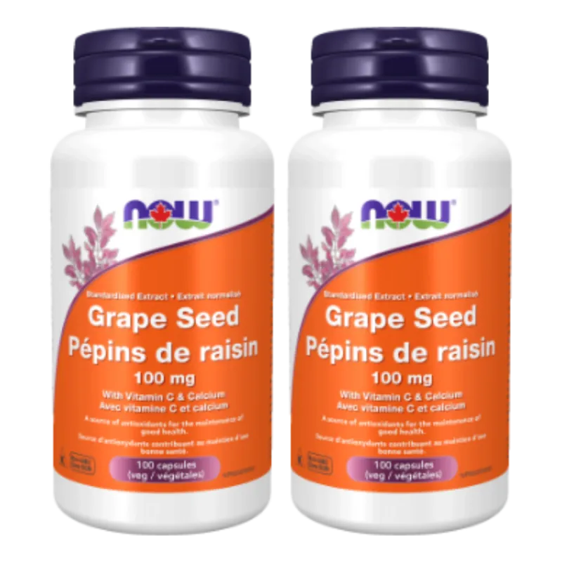 Extrait de pépins de raisin 100 mg, 100 gélules végétales | Safest & Easiest Shopping Vitamins Online | VITASHOP