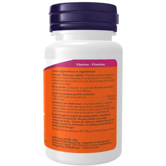 NOW Foods B-12 5000 mcg, 60 Lozenges | 每天不同折扣, 全网最低价格 | 种类齐全的保健品店铺 VITASHOP, 只有你想不到, 没有你买不到 !