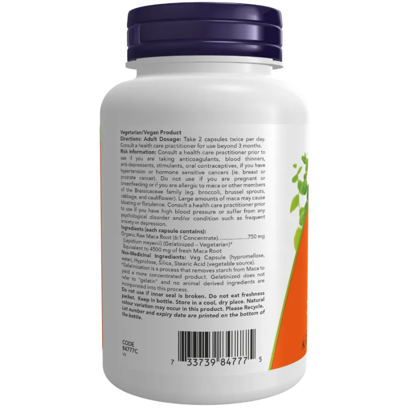 Extrait de Maca 750 mg, 90 gélules végétales | Safest & Easiest Shopping Vitamins Online | VITASHOP