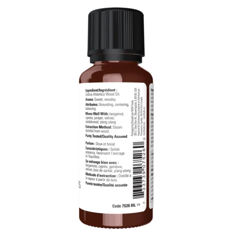 NOW Foods Atlas Cedar Oil, 30 mL | Unbeatable Prices, Daily Deals | VITASHOP
