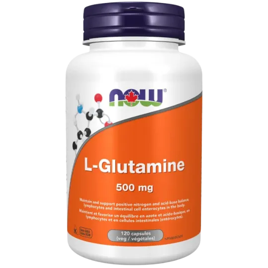 NOW Foods 나우 푸드 L-글루타민 500 mg, 120 캡슐 | 매일 업데이트되는 특가 상품 | VITASHOP