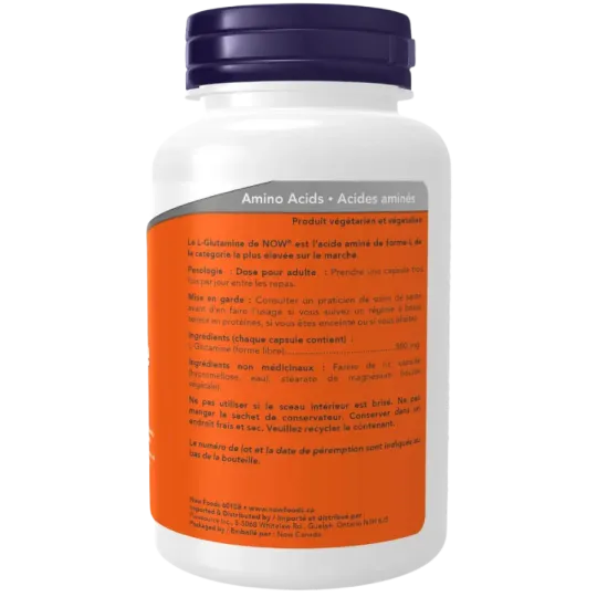 NOW Foods 나우 푸드 L-글루타민 500 mg, 120 캡슐 | 매일 업데이트되는 특가 상품 | VITASHOP