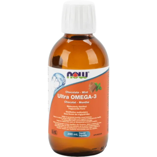 NOW Foods 나우 푸드 울트라 오메가-3 TG 2640mg EPA/DHA 초콜렛 민트 어유 액상 200mL | 매일 업데이트되는 특가 상품 | VITASHOP