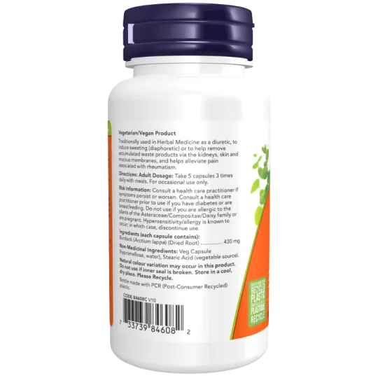 NOW Foods Burdock Root 430 mg, 100 Capsules | 每天不同折扣, 全网最低价格 | 种类齐全的保健品店铺 VITASHOP, 只有你想不到, 没有你买不到 !