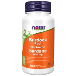 NOW Foods Burdock Root 430 mg, 100 Capsules | Unbeatable Prices, Daily Deals | VITASHOP
