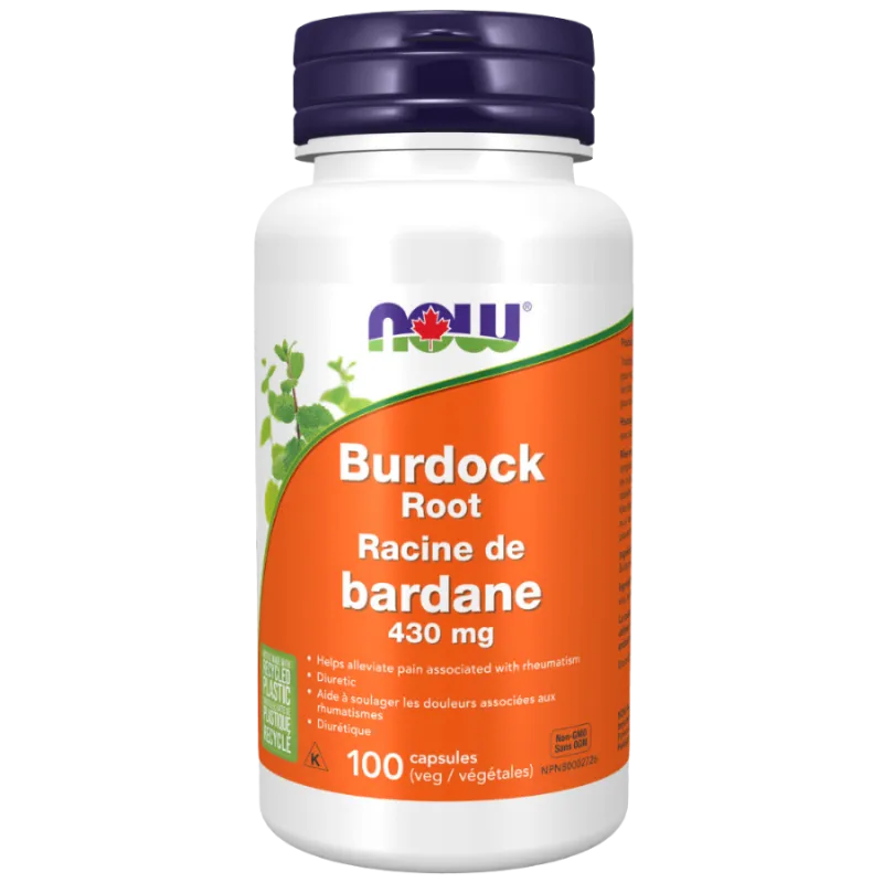 NOW Foods Burdock Root 430 mg, 100 Capsules | 每天不同折扣, 全网最低价格 | 种类齐全的保健品店铺 VITASHOP, 只有你想不到, 没有你买不到 !