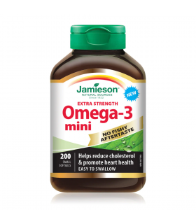 Omega-3 Extra Strength Mini's 700 mg (No Fishy Aftertaste) 200 Softgels | Safest & Easiest Shopping Vitamins Online | VITASHOP