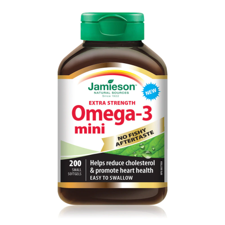 Jamieson Omega-3 Extra Strength Mini's 700 mg (No Fishy Aftertaste) 200 Softgels | 每天不同折扣, 全网最低价格 | 种类齐全的保健品店铺 VITASHOP, 只有你想不到,