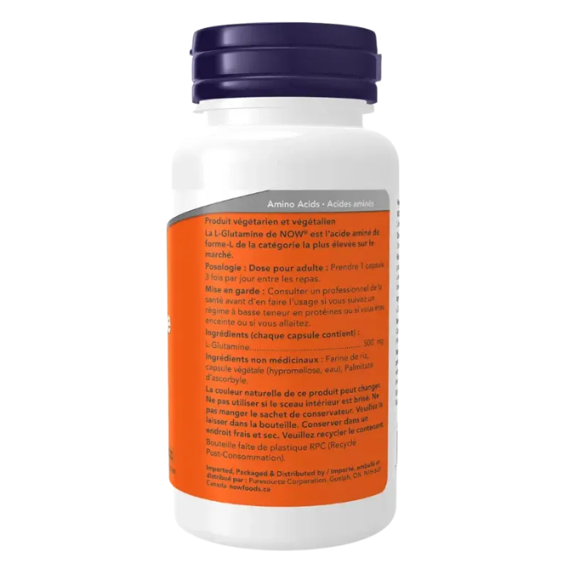 NOW Foods 나우 푸드 L-글루타민 500 mg, 60 캡슐 | 매일 업데이트되는 특가 상품 | VITASHOP