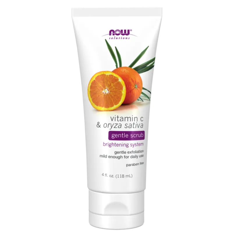 NOW Foods 나우 푸드 비타민 C & 오리자 사티바 젠틀 스크럽 118mL | 매일 업데이트되는 특가 상품 | VITASHOP