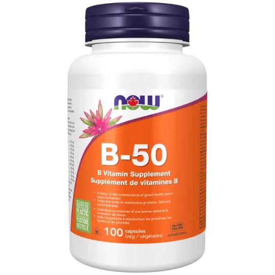 Complexe B-50, 100 gélules | Safest & Easiest Shopping Vitamins Online | VITASHOP
