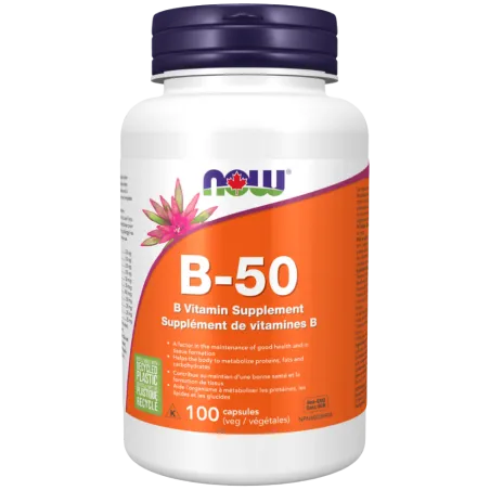 Complexe B-50, 100 gélules | Safest & Easiest Shopping Vitamins Online | VITASHOP