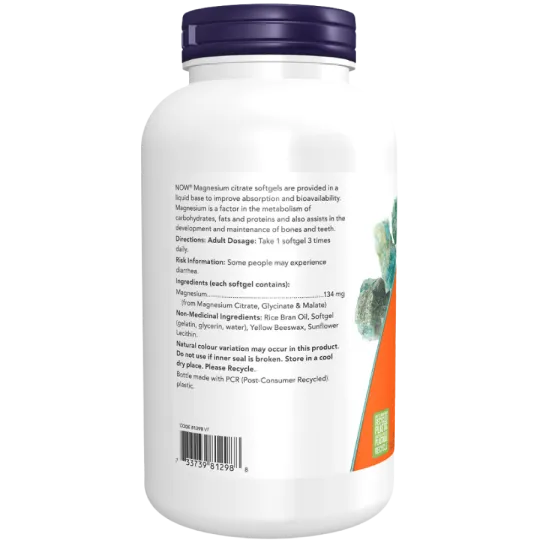 NOW Foods 나우 푸드 구연산마그네슘 134 mg, 180 소프트젤 | 매일 업데이트되는 특가 상품 | VITASHOP