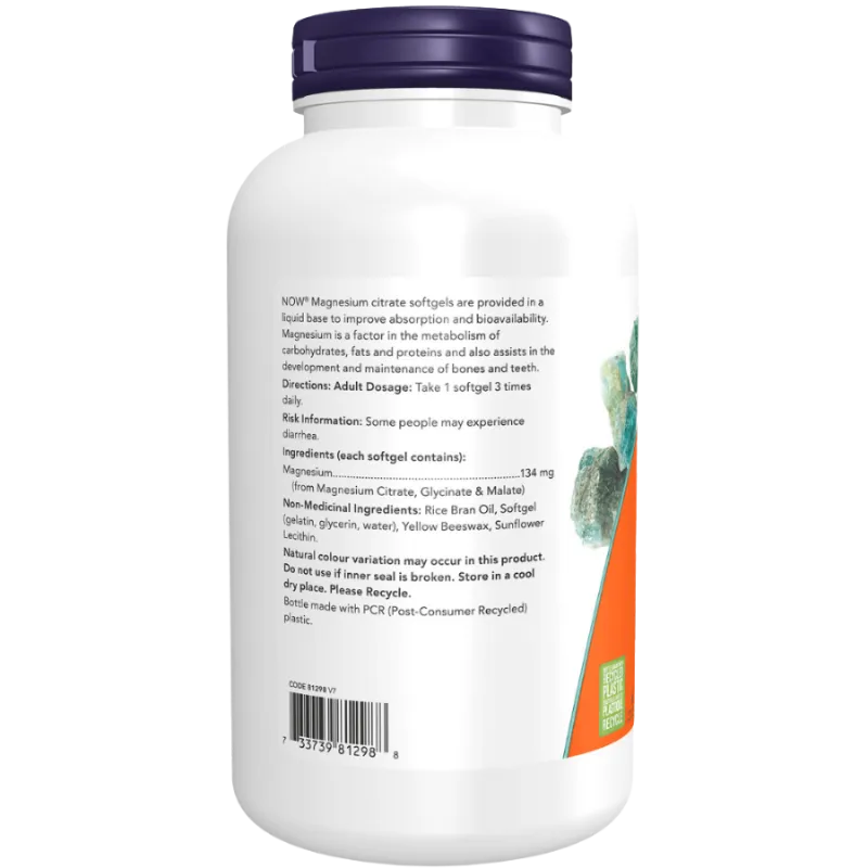 NOW Foods 나우 푸드 구연산마그네슘 134 mg, 180 소프트젤 | 매일 업데이트되는 특가 상품 | VITASHOP