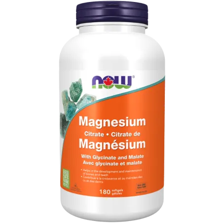 NOW Foods Magnesium Citrate 134 mg, 180 Softgels | 每天不同折扣, 全网最低价格 | 种类齐全的保健品店铺 VITASHOP, 只有你想不到, 没有你买不到 !