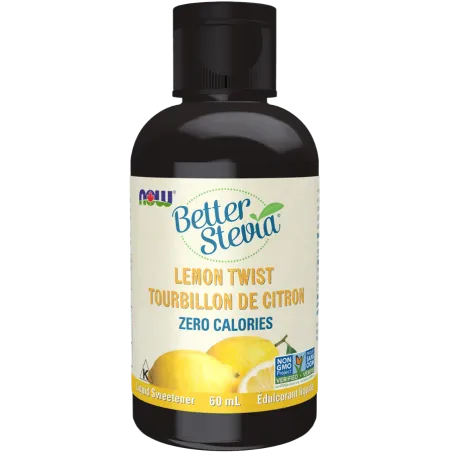 NOW Foods Stevia Liquid Extract (Lemon Twist) 60mL | Unbeatable Prices, Daily Deals | VITASHOP