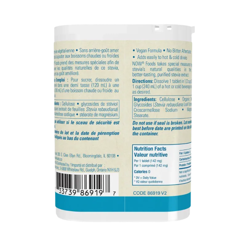 NOW Foods Better Stevia Instant Tabs in Dispenser, 175 Tablets | Unbeatable Prices, Daily Deals | VITASHOP