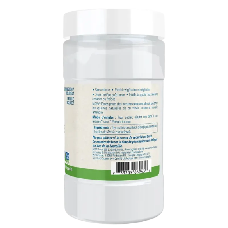 NOW Foods Organic BetterStevia Powder, 113 g | Unbeatable Prices, Daily Deals | VITASHOP