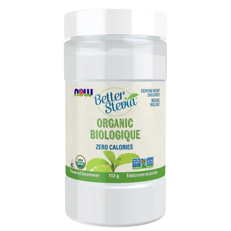NOW Foods Organic BetterStevia Powder, 113 g | Unbeatable Prices, Daily Deals | VITASHOP