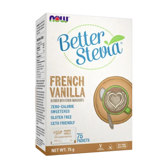 NOW Foods Better Stevia French Vanilla Packets, 1g*75 | Unbeatable Prices, Daily Deals | VITASHOP