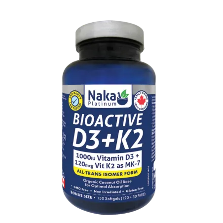 Naka Platinum D3+K2 150 Softgels | Unbeatable Prices, Daily Deals | VITASHOP
