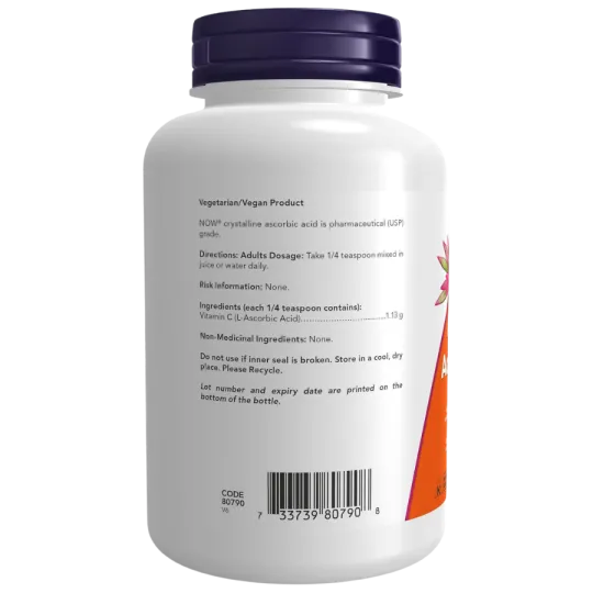 NOW Foods Ascorbic Acid Powder, 227 g | Unbeatable Prices, Daily Deals | VITASHOP