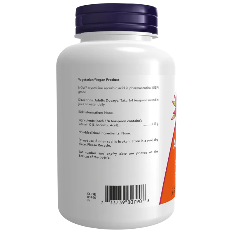 NOW Foods Ascorbic Acid Powder, 227 g | 每天不同折扣, 全网最低价格 | 种类齐全的保健品店铺 VITASHOP, 只有你想不到, 没有你买不到 !