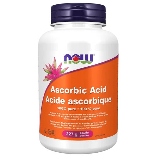 Acide ascorbique en poudre, 227 g | Safest & Easiest Shopping Vitamins Online | VITASHOP