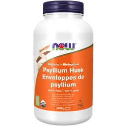 Poudre d’enveloppe de psyllium biologique, 340 g | Safest & Easiest Shopping Vitamins Online | VITASHOP