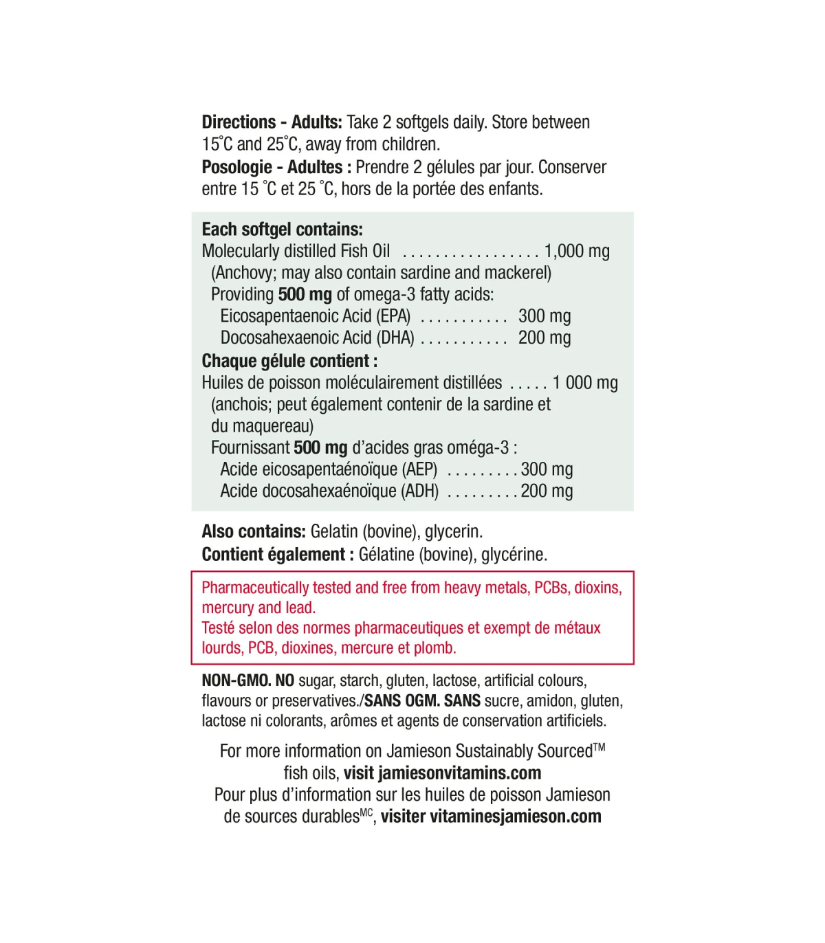 Jamieson 자미에슨 Omega-3 Select 1000 mg 150+50 소프트젤 | 매일 업데이트되는 특가 상품 | VITASHOP