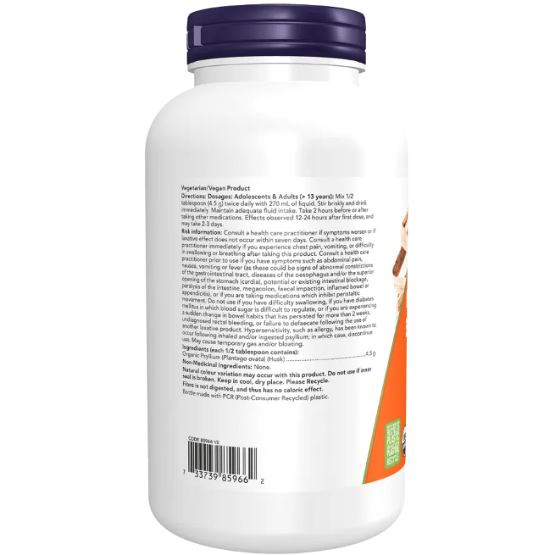 NOW Foods 나우 푸드 유기농 차전자피 분말, 340g | 매일 업데이트되는 특가 상품 | VITASHOP