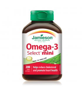 Jamieson Omega-3 Select Mini's 200 Softgels | Unbeatable Prices, Daily Deals | VITASHOP