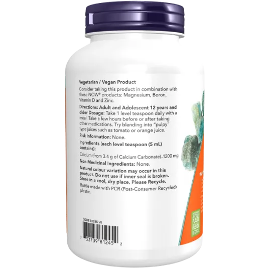 Carbonate de calcium en poudre, 340 g | Safest & Easiest Shopping Vitamins Online | VITASHOP