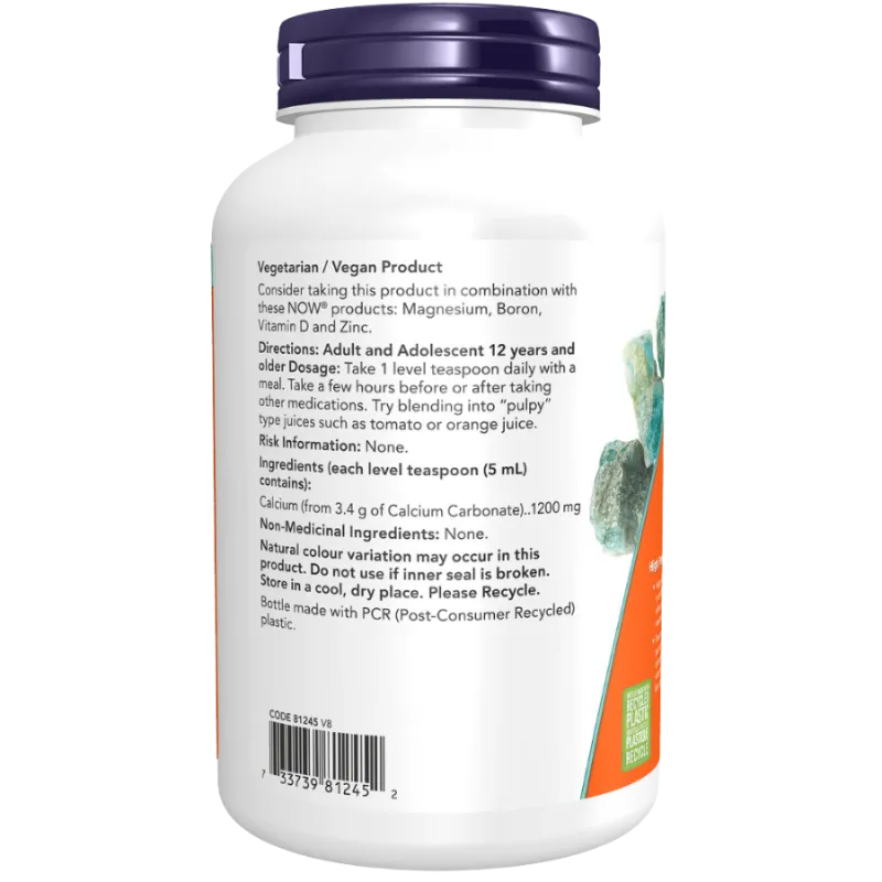 NOW Foods Calcium Carbonate Powder, 340 g | 每天不同折扣, 全网最低价格 | 种类齐全的保健品店铺 VITASHOP, 只有你想不到, 没有你买不到 !