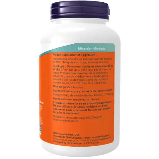 NOW Foods Calcium Carbonate Powder, 340 g | 每天不同折扣, 全网最低价格 | 种类齐全的保健品店铺 VITASHOP, 只有你想不到, 没有你买不到 !