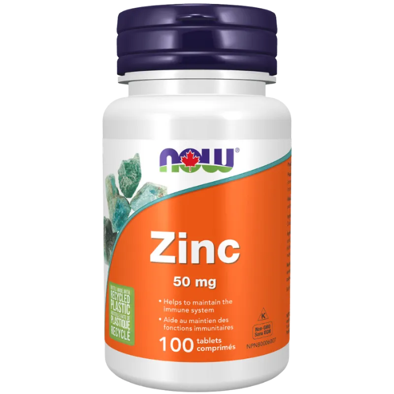 NOW Foods Zinc Gluconate 50 mg, 100 Tablets | 每天不同折扣, 全网最低价格 | 种类齐全的保健品店铺 VITASHOP, 只有你想不到, 没有你买不到 !