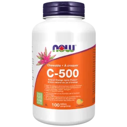 NOW Foods C-500 Chewable Orange,  100 Tablets | Unbeatable Prices, Daily Deals | VITASHOP
