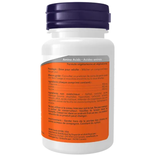 NOW Foods L-Theanine 100mg Plus Chewable, 90 Tablets | 每天不同折扣, 全网最低价格 | 种类齐全的保健品店铺 VITASHOP, 只有你想不到, 没有你买不到 !