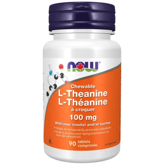 NOW Foods L-Theanine 100mg Plus Chewable, 90 Tablets | 每天不同折扣, 全网最低价格 | 种类齐全的保健品店铺 VITASHOP, 只有你想不到, 没有你买不到 !