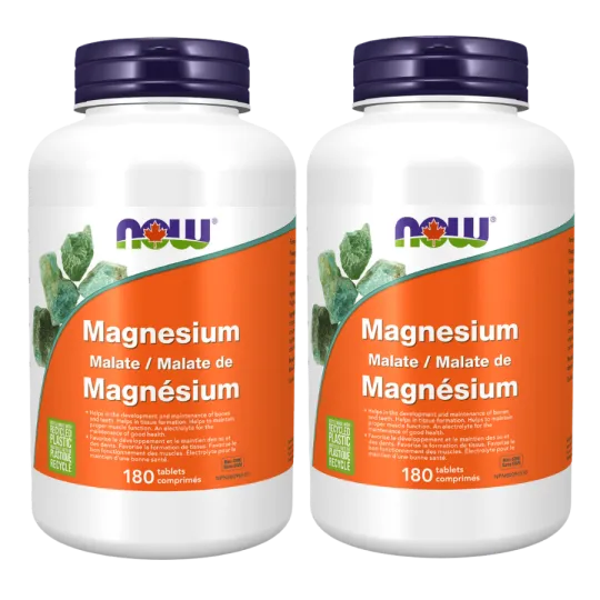 NOW Foods Magnesium Malate, 180 Tablets | Unbeatable Prices, Daily Deals | VITASHOP