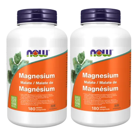 NOW Foods Magnesium Malate, 180 Tablets | Unbeatable Prices, Daily Deals | VITASHOP