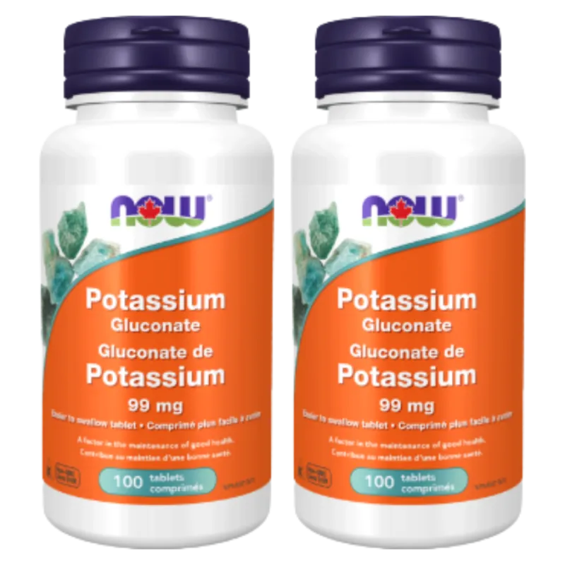 NOW Foods Potassium Gluconate 99 mg, 100 Tablets | Unbeatable Prices, Daily Deals | VITASHOP
