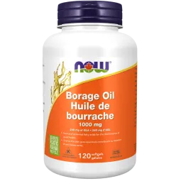 Huile de bourrache 1000 mg, 120 gélules | Safest & Easiest Shopping Vitamins Online | VITASHOP