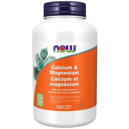 NOW Foods Calcium and Magnesium with Vitamin D and Zinc, 120 Softgels | 每天不同折扣, 全网最低价格 | 种类齐全的保健品店铺 VITASHOP, 只有你想不到, 没有你买不到 !